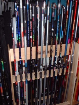 Cañas de pescar al 50% de descuento.