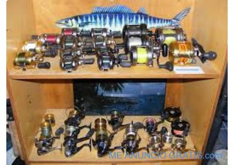 Carretes de pesca al 50% de descuento.