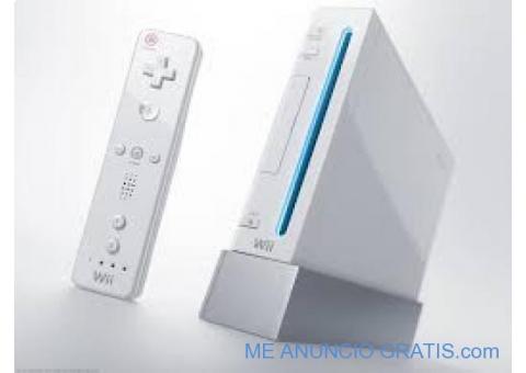 wii con 1mando y 2 juegos