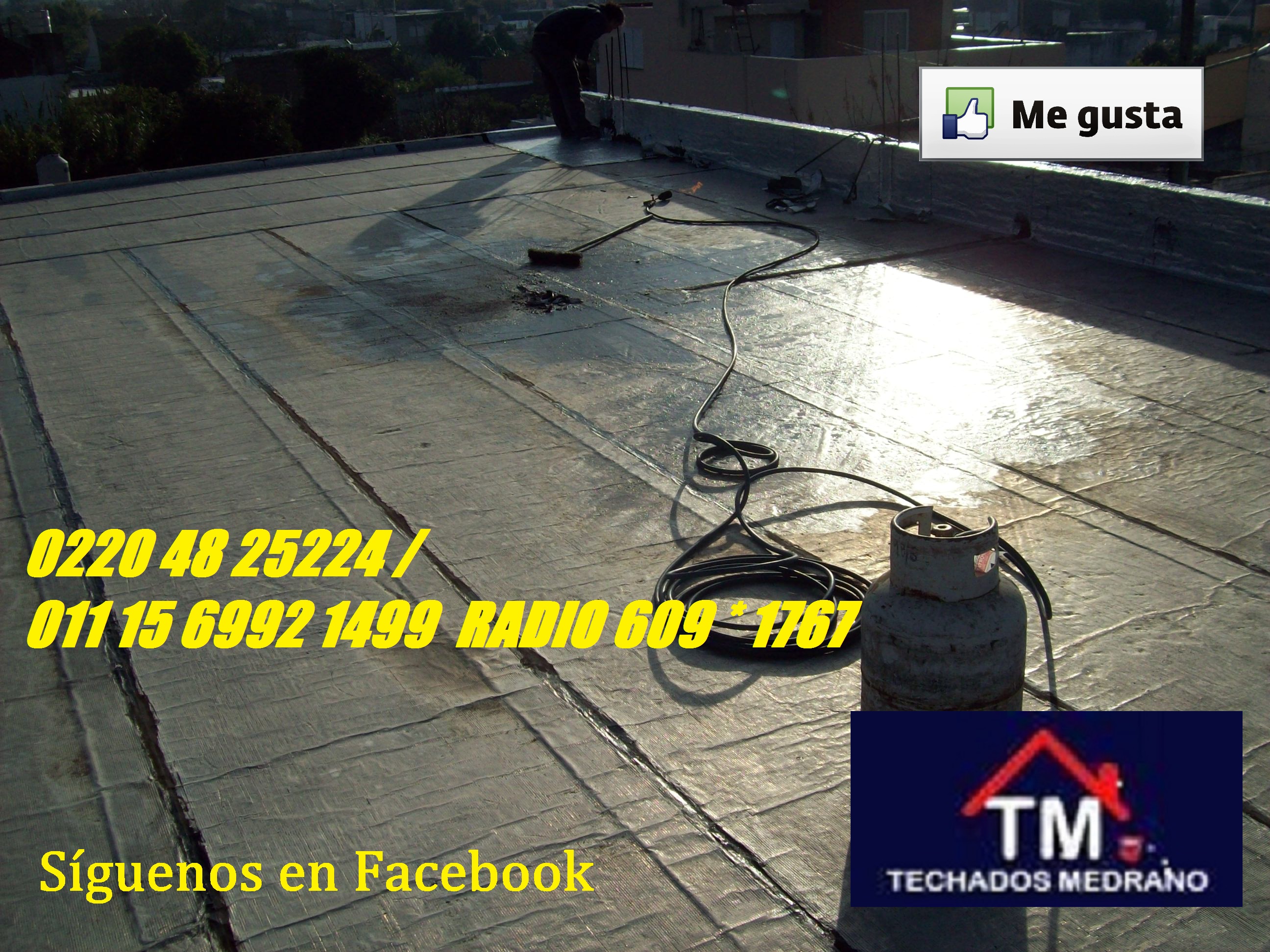 impermeabilización, reparación de tejas y chapas y construcción de cabañas